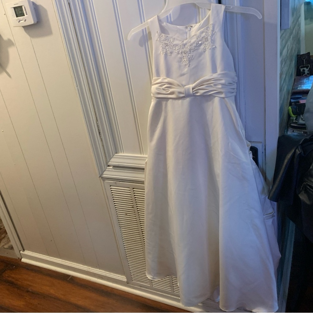 Elegant White Kids Dress